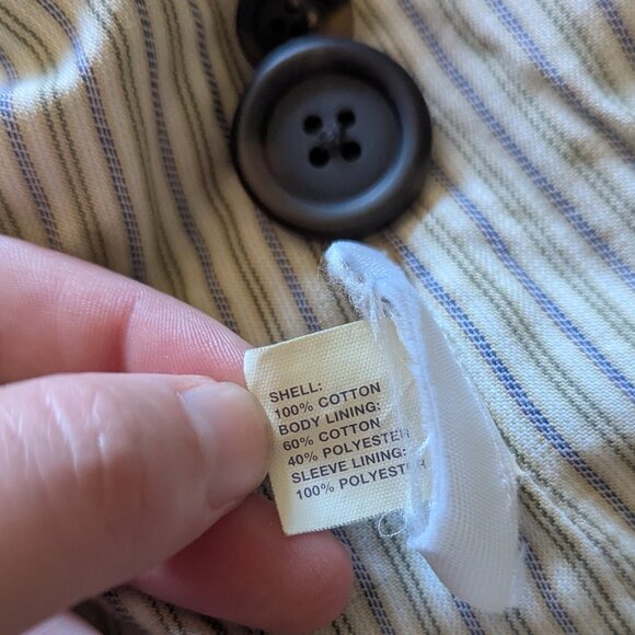 Gap Green Velvet Corduroy Blazer Sport Coat, 6 - Picture 4 of 6